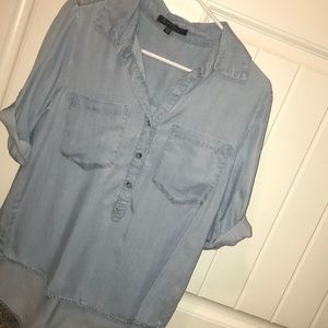 Light blue jean shirt size xs